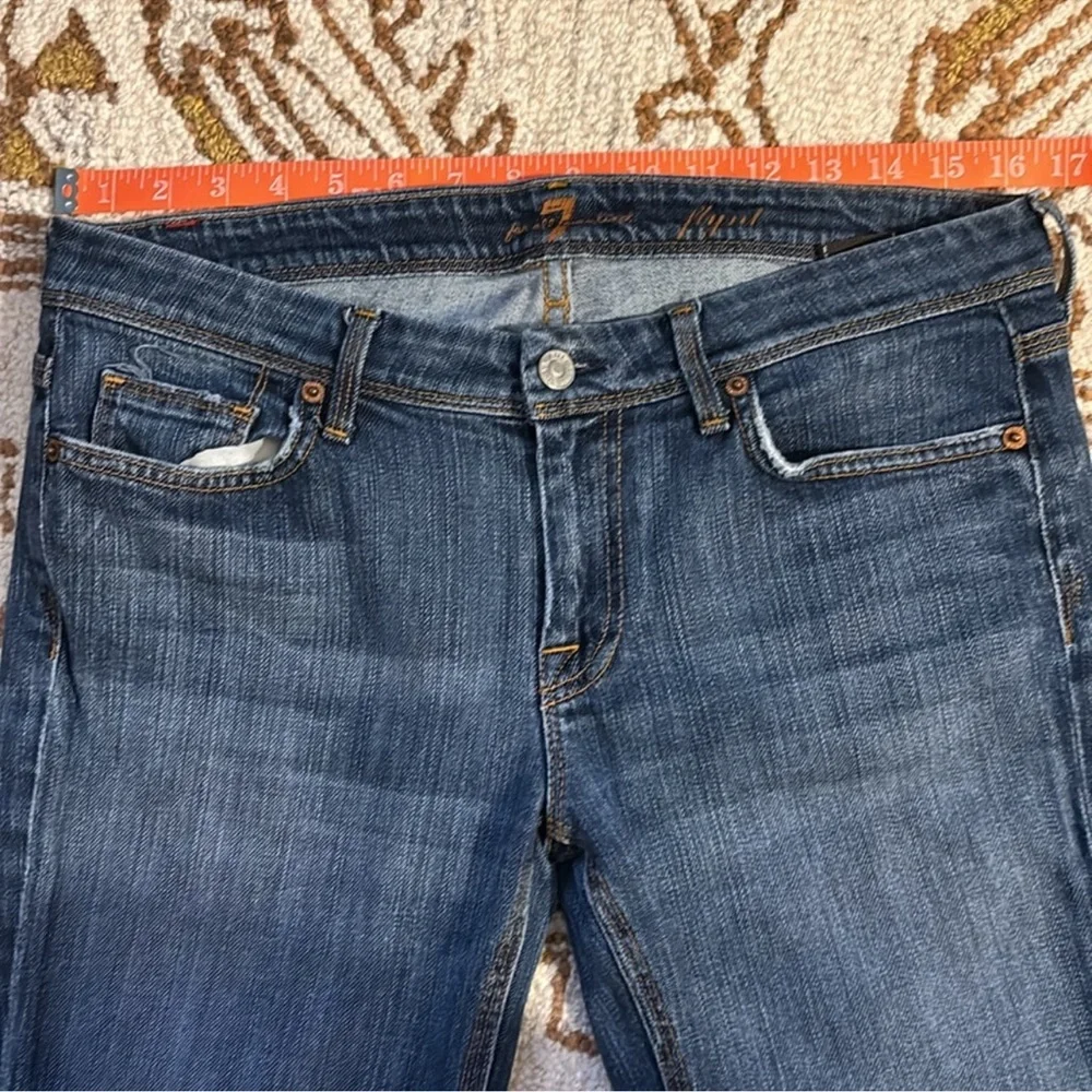 💙 7 For All Mankind 2010’s Low Rise Classic Blue Women's Jeans 30 - Picture 10 of 13